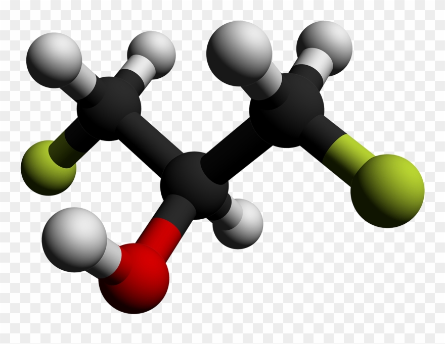 1,3 Difluoro 2 Propanol 3d Balls By Ahrls 2012 Clipart