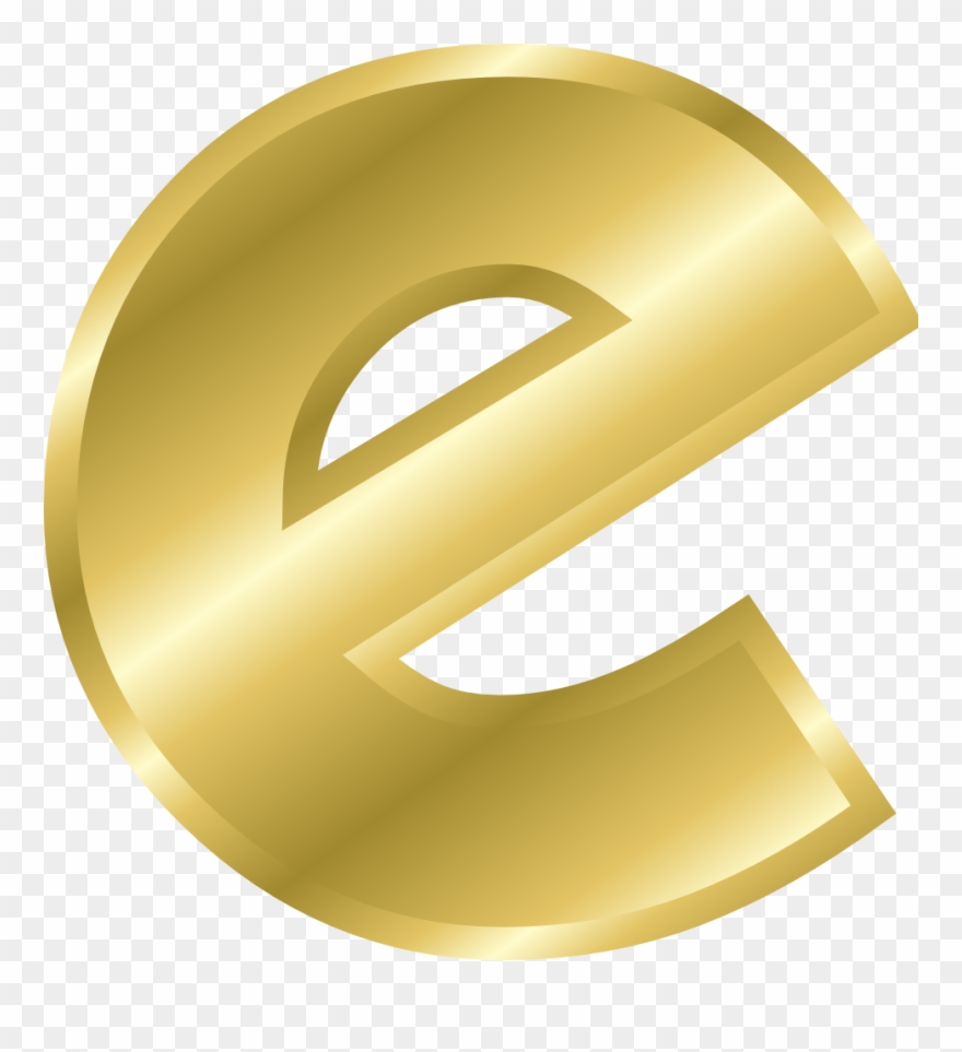 Onlinelabels Clip Art Effect Letters Alphabet Gold - Png Download