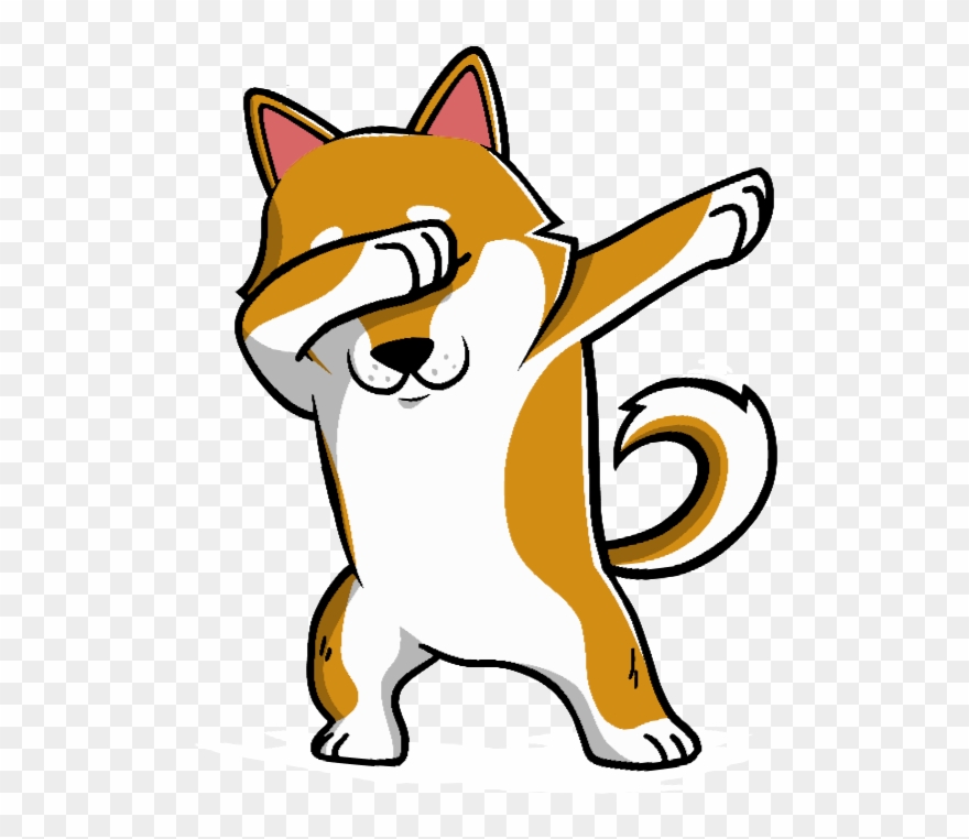 Shiba Inu Dabbing Color Changing Mug Funny Doge Meme Clipart