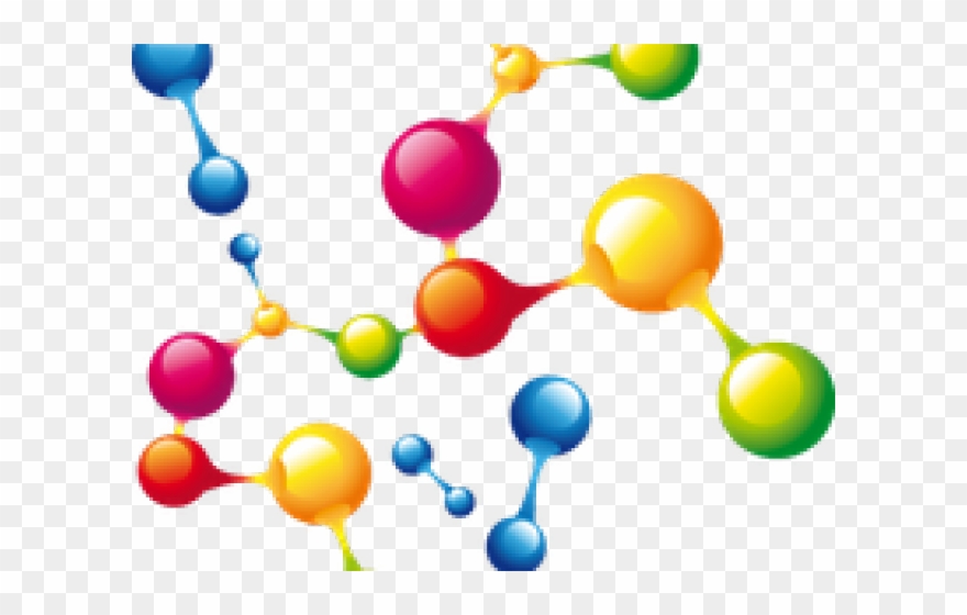 Molecules Clipart Cute - Png Download