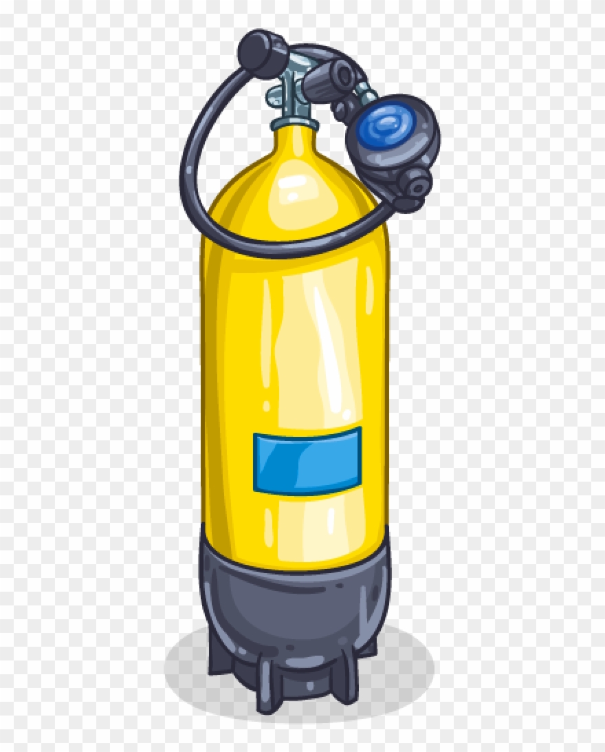 Clip Black And White Stock Oxygen Tank Clipart - Png Download