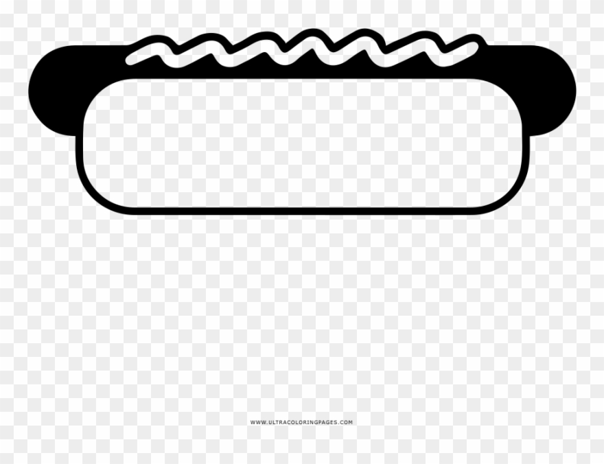 Hot Dog Coloring Page Clipart