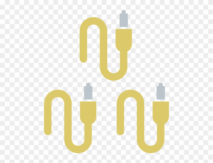 Triple Cat-6 Shielded Cable Run Clipart