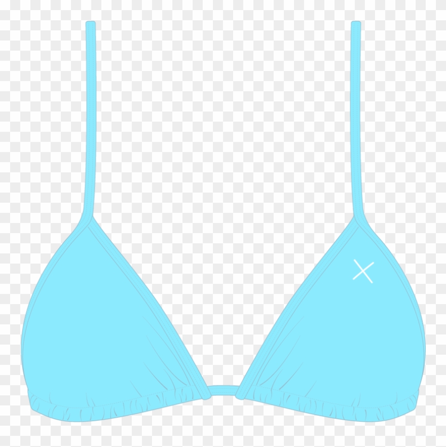 Off-blue Bikini Top Ii Clipart