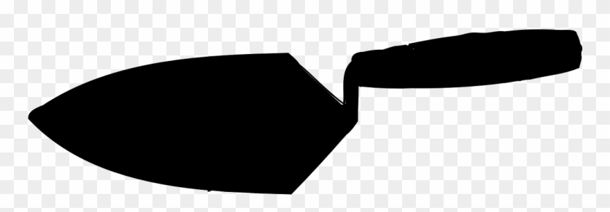 Trowel, Black, Silhouette, Tool Black Silhouette, Gardening Clipart