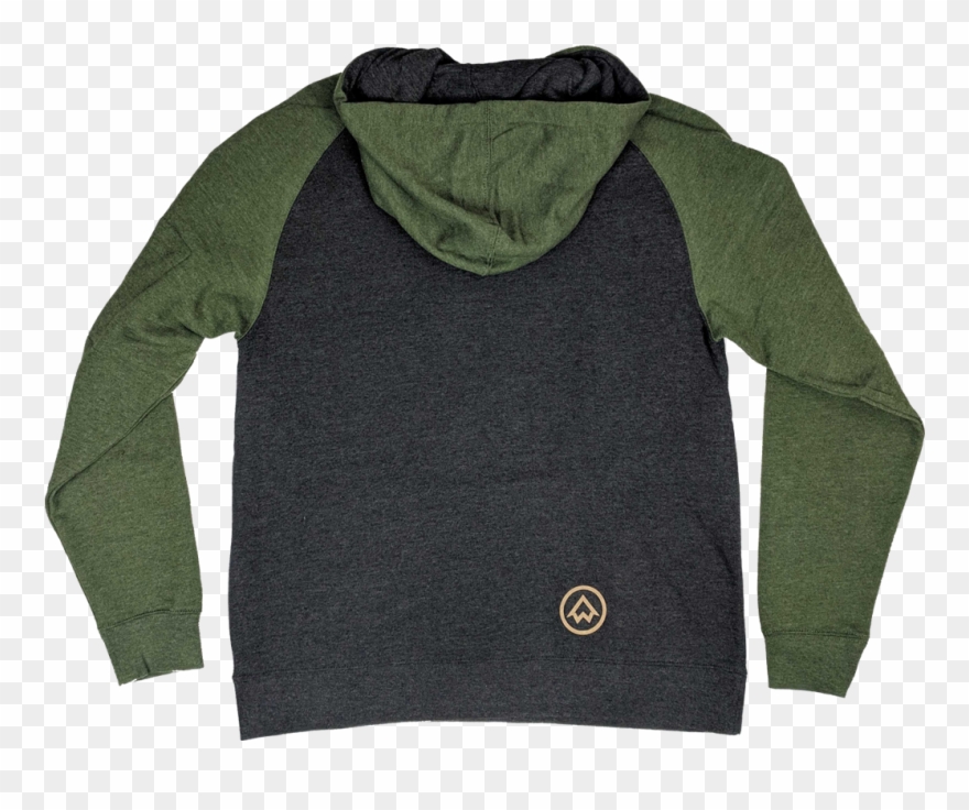 "look North" Charcoal Heather/army Heather Hoodie Clipart