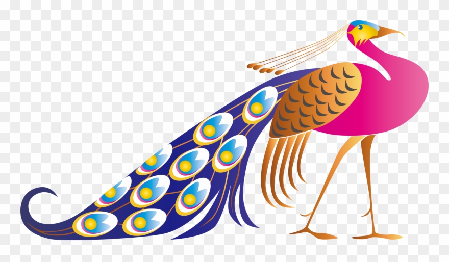 Clipart Vector Peacock - Png Download