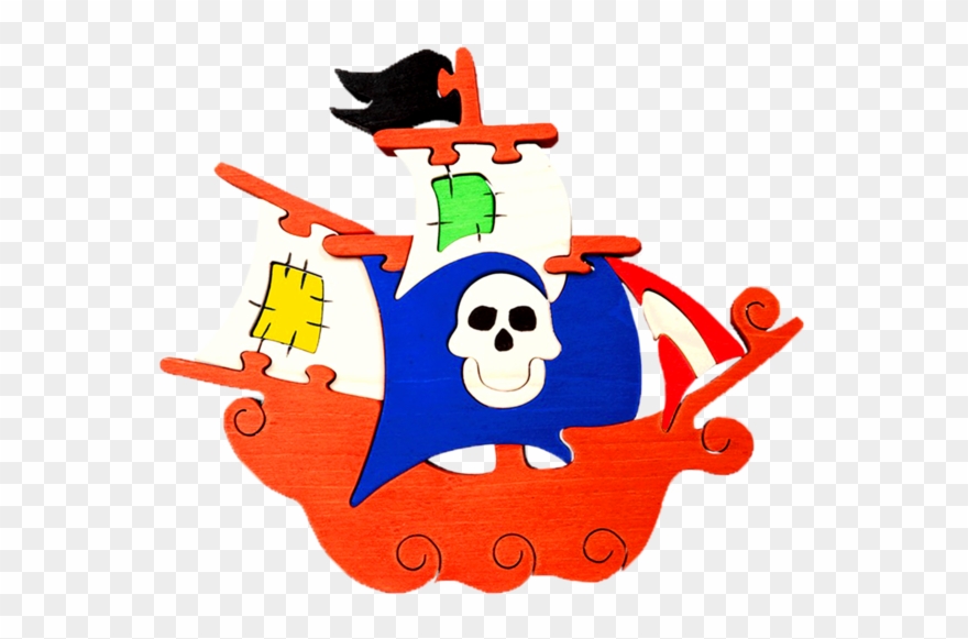 Pirate Ship Puzzle Clipart
