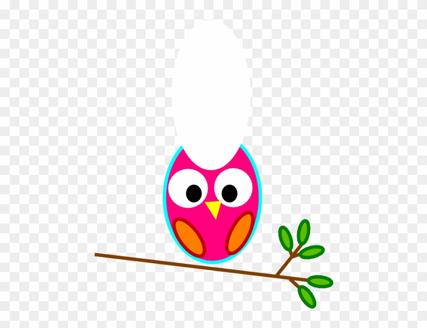 This Free Clip Arts Design Of Red And Pink Owl - Png Download