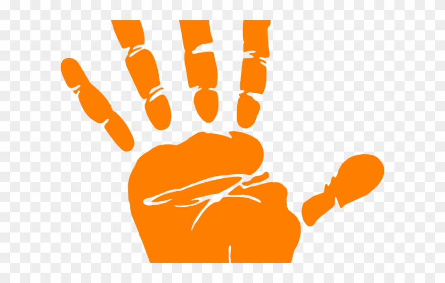 Handprint Clipart Hand Print - Png Download
