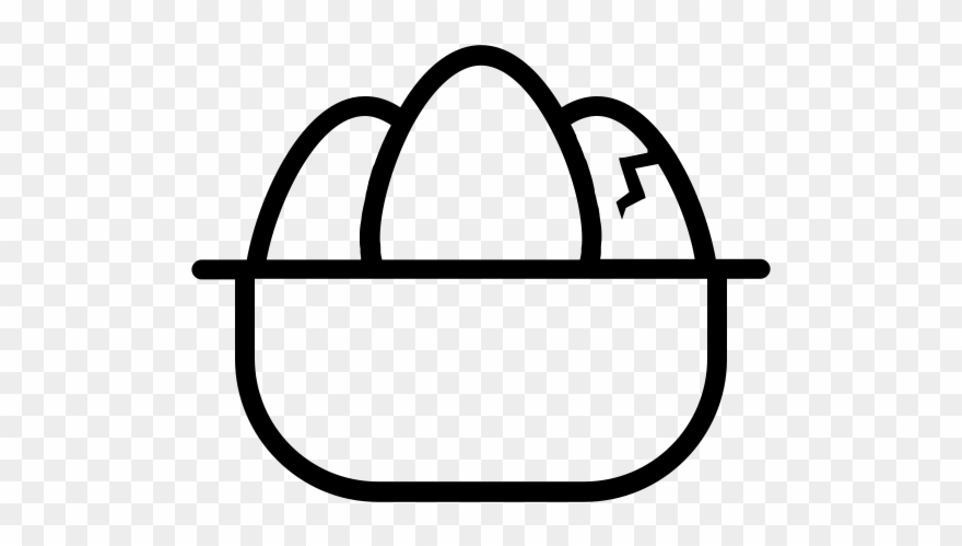 Easter Basket Rubber Stamp Clipart