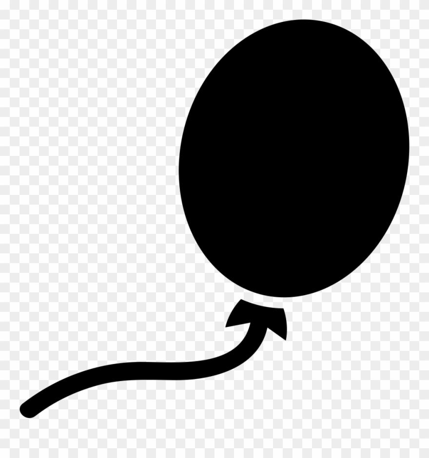 Balloon Black Oval Shape Comments Clipart