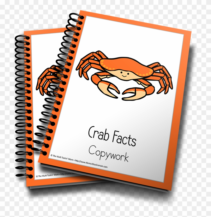 Crab Color And Copywork Clipart