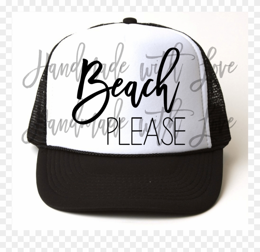 Beach Please Trucker Hat Clipart