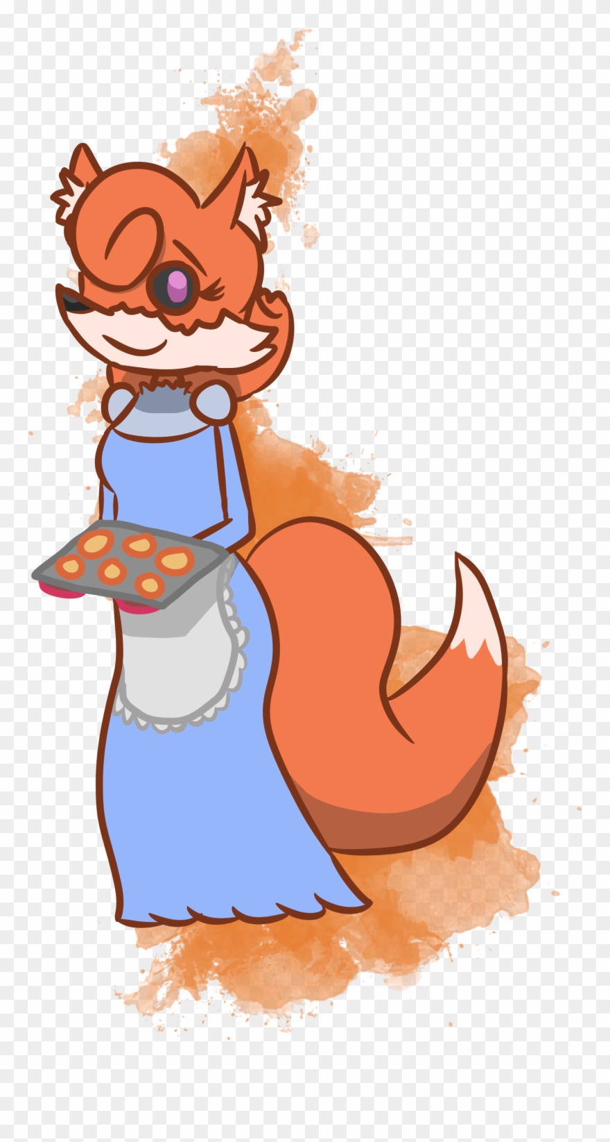 Mother Foxpaw Of Springtwig Village Clipart