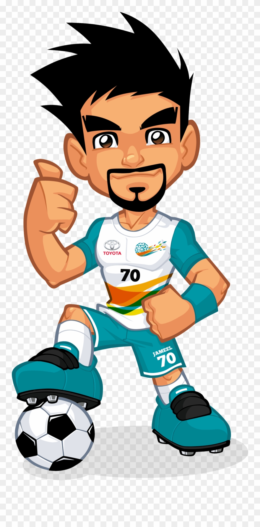 Mascot Design For Abdul Latif Jameel League Clipart