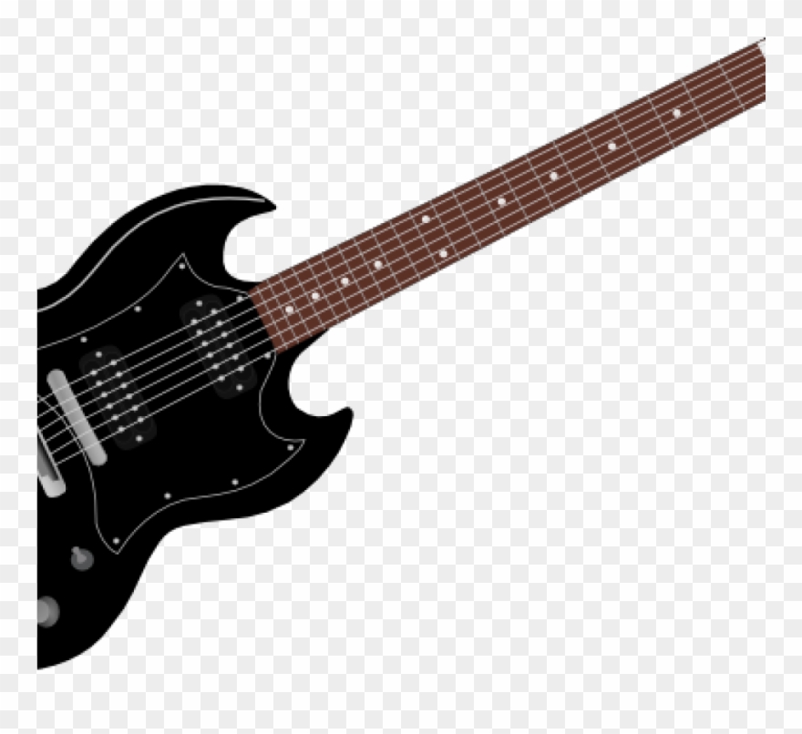 Bass Guitar Clipart Beach Clipart Hatenylo - Png Download