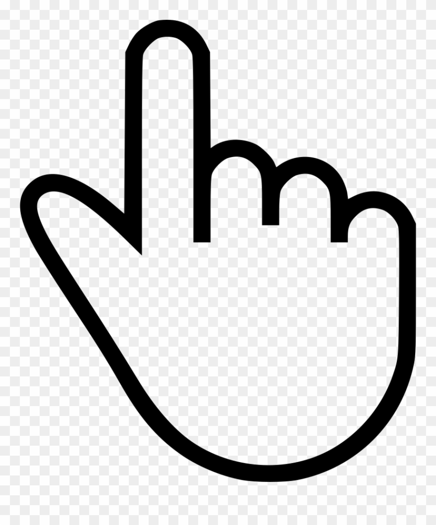 Icon One Finger Comments Clipart