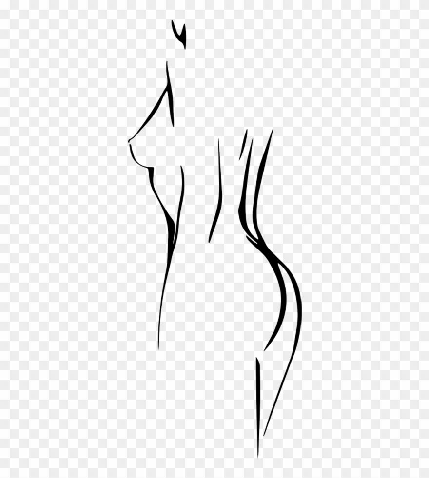 Naked Lady Mirror Clipart
