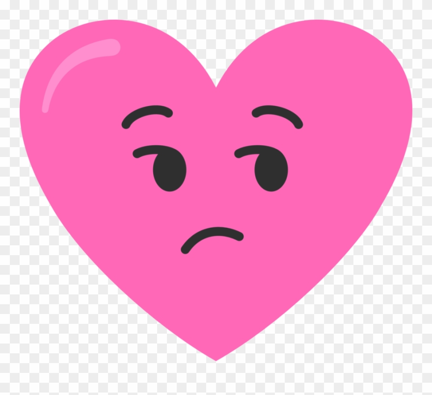 Kinda Sad Pink Heart Clipart