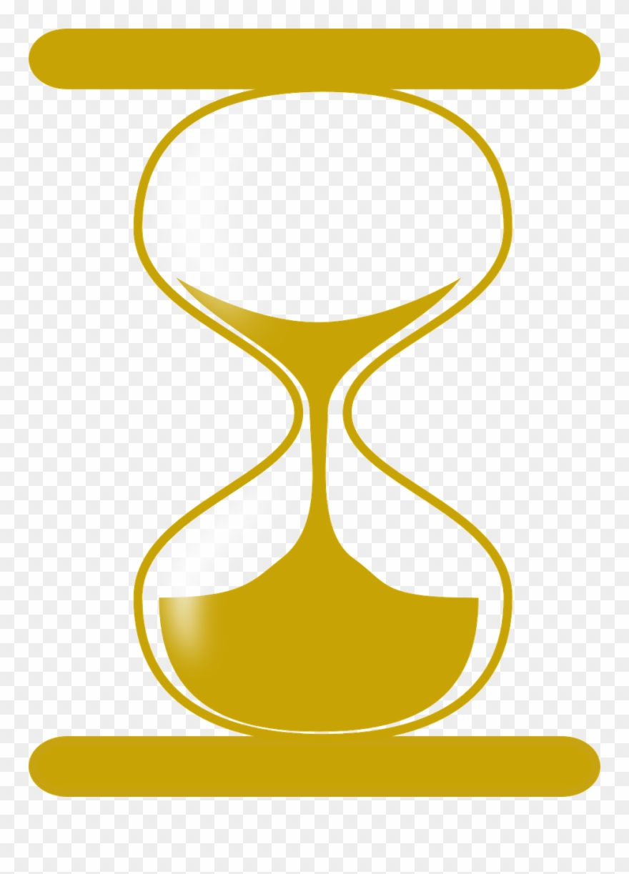 Hourglass Time Gold Clipart