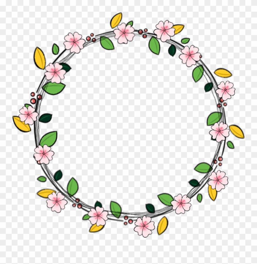 Garland Fresh Hand Painted Border Png And Psd Clipart