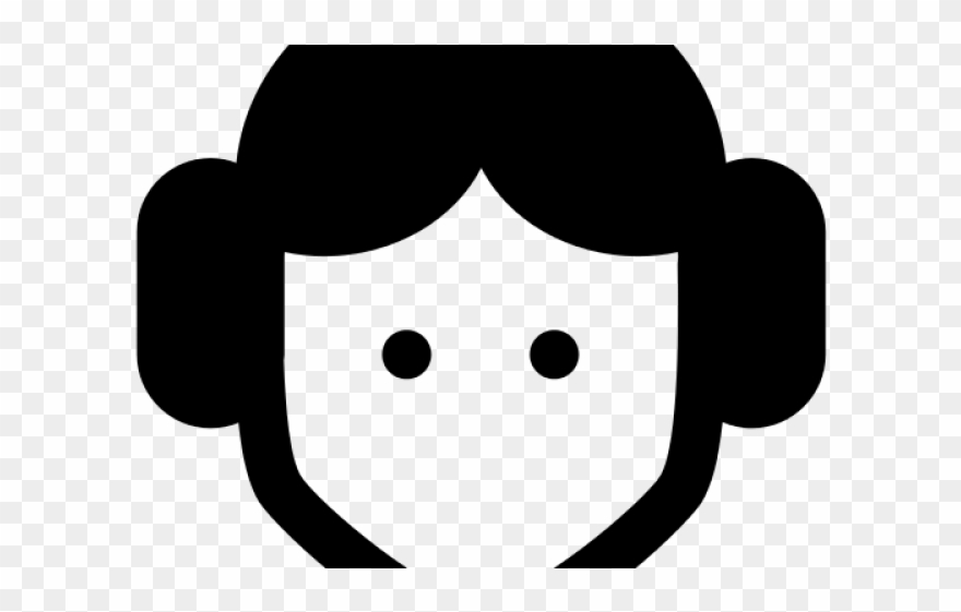 Princess Leia Clipart Silhouette - Png Download