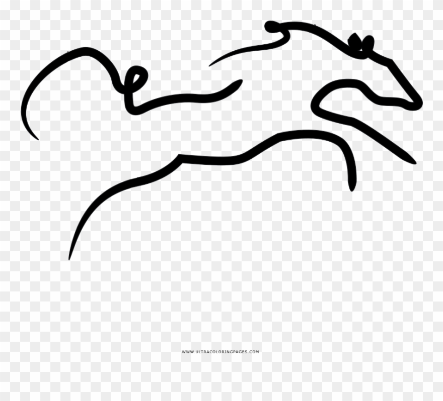 Wild Horse Coloring Page Clipart