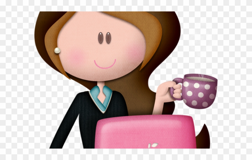 Calculator Clipart Girl - Png Download