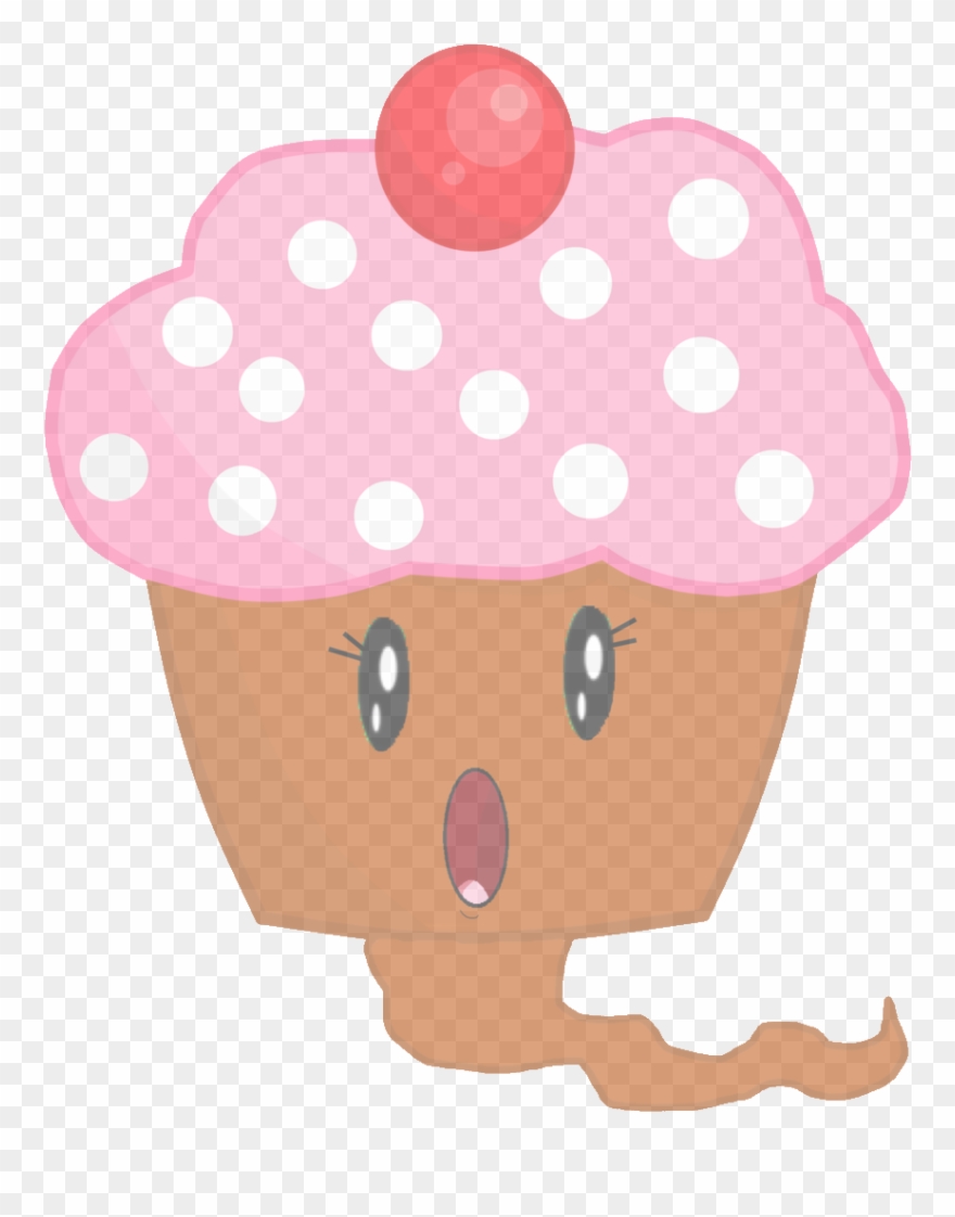 Cupcake As A Ghost Vector Clipart