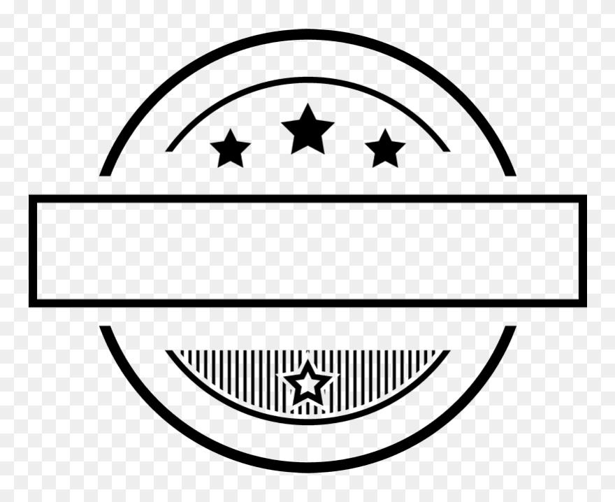 Star Display Rubber Stamp Clipart