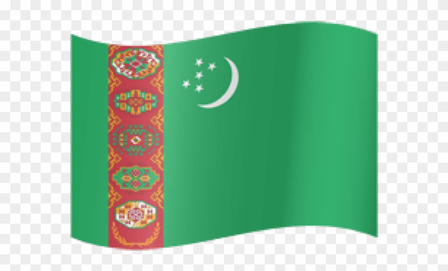 Turkmenistan Flag Clipart Flag Waving - Png Download