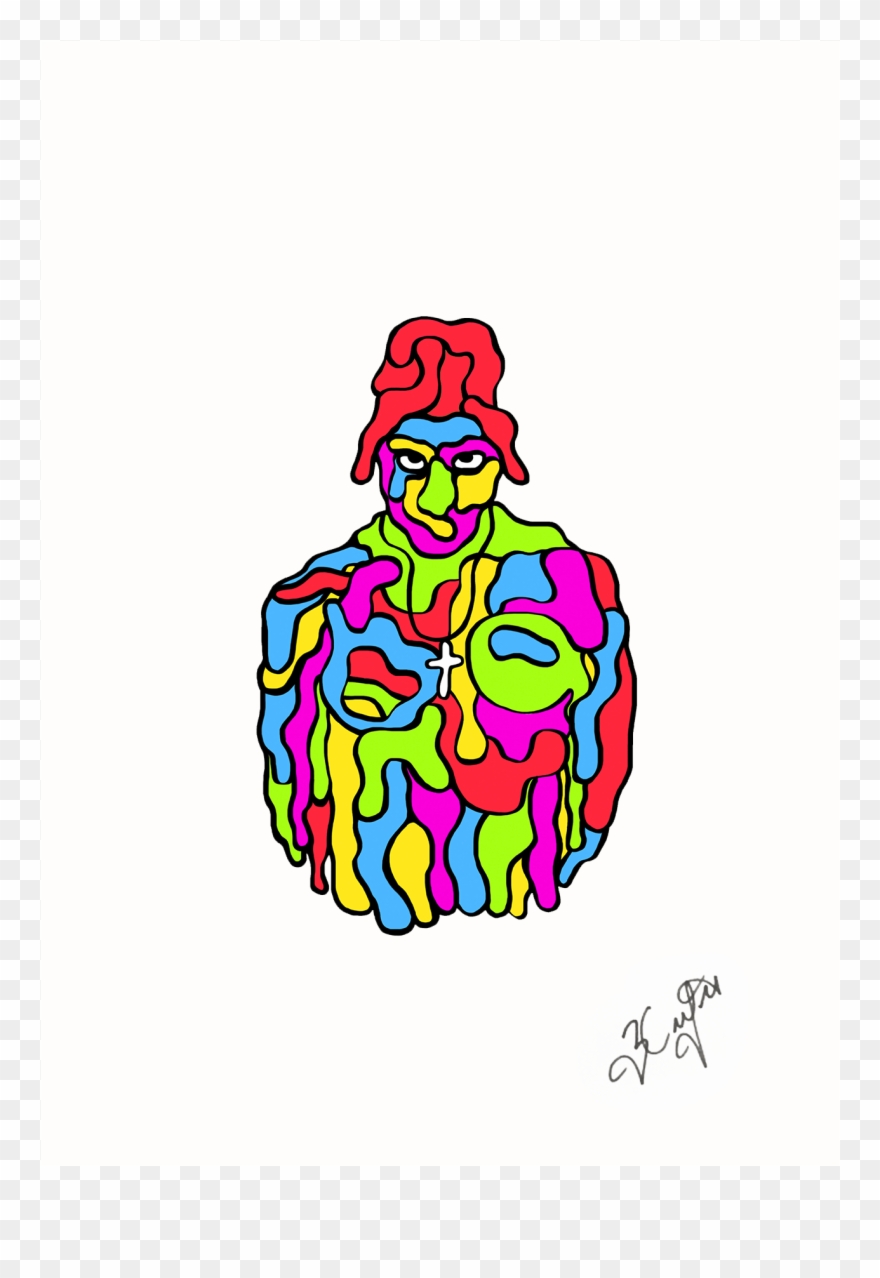 Slime Tupac Shakur A3 Print Clipart