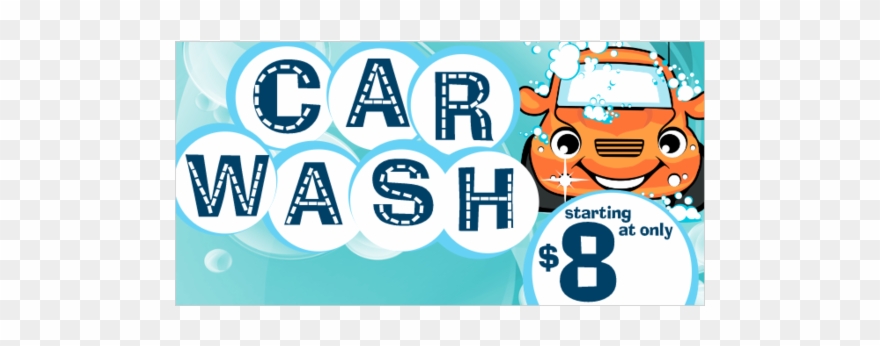 Car Wash Starting At $8 Vinyl Banner Clipart