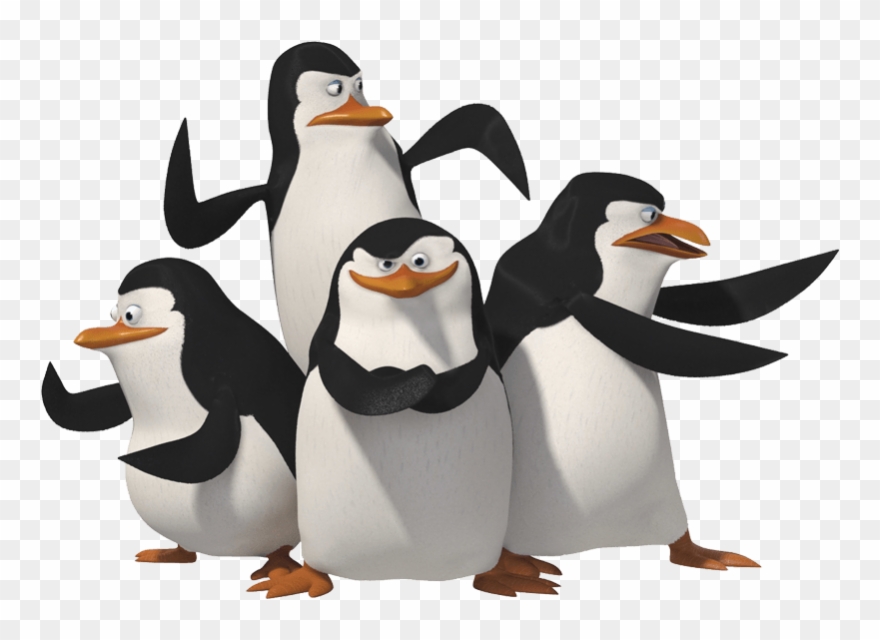 Penguins Of Madagascar Clipart Group Penguin - Png Download