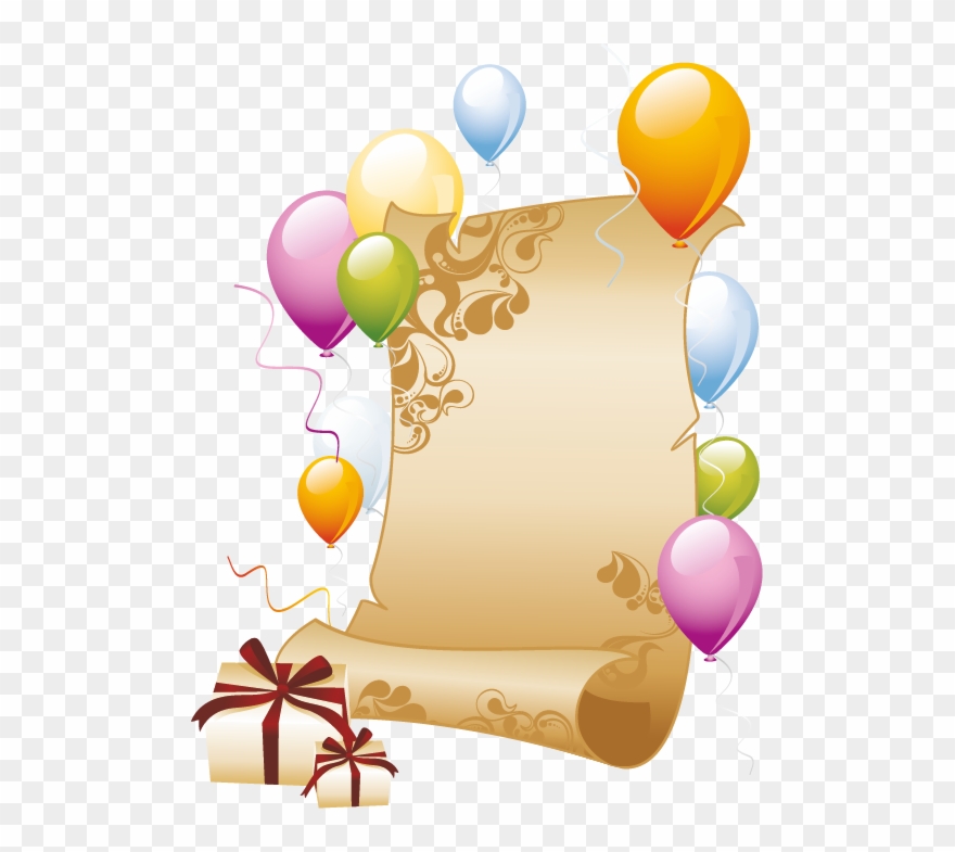 Page 66 Fødselsdag Hilsner, Tillykke Med Fødselsdagen, - Balloon Background Clipart
