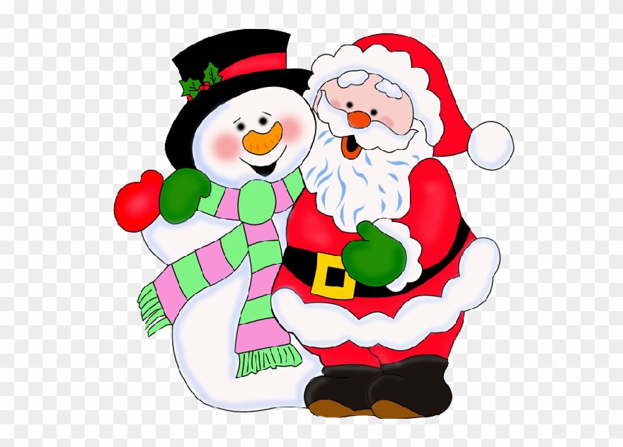 Fofuchas Planas, Arreglos Para Fiesta, Muñecos De Navidad, - Santa And Christmas Tree Clipart - Png Download
