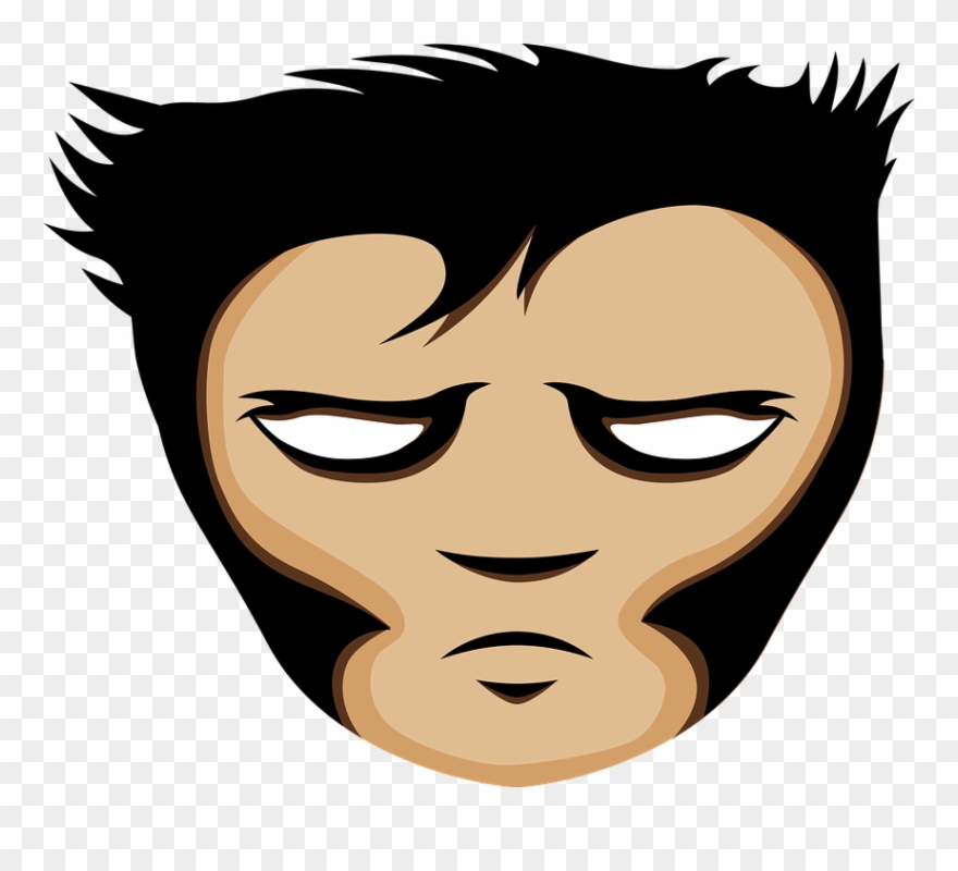 Clipart Black And White Library Beard Clipart Side - Characters Head Png Transparent Png