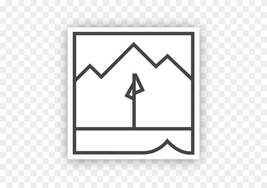 White Landmark Magnet - Loft Clipart