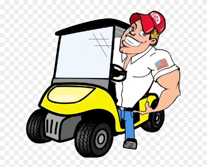 Golf Clipart Golf Buggy - Cartoon Golf Cart Png Transparent Png