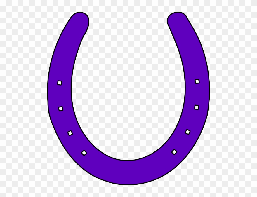 See The Source Image - Purple Horseshoe Clipart - Png Download