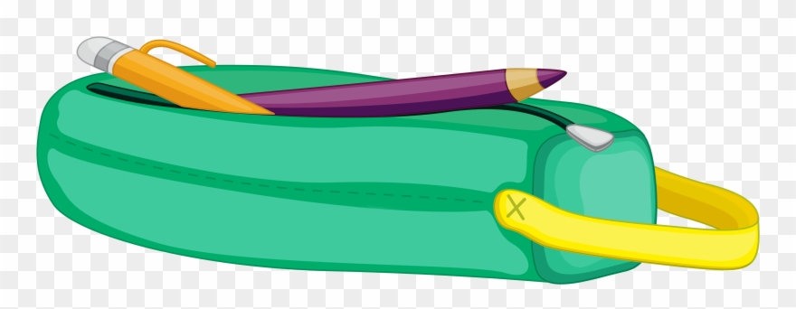 Shell Border Clip Art Download - Clip Art Pencil Bag - Png Download