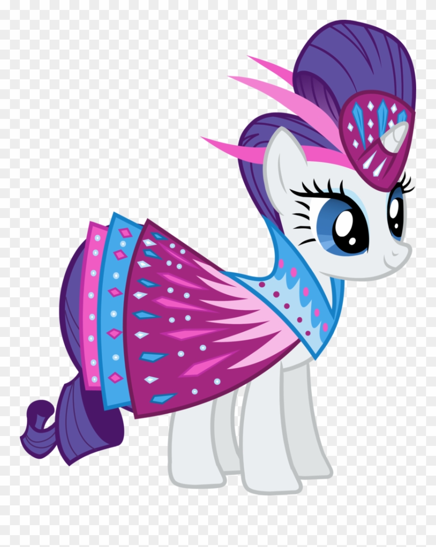 Castle Creator, Clothes, Dress, Official, Rarity, Safe, - Rarity Mlp In A Beautiful Dress Clipart