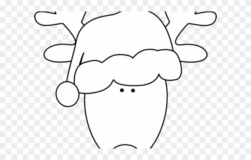 Santa Hat Clipart Head - Clip Art - Png Download