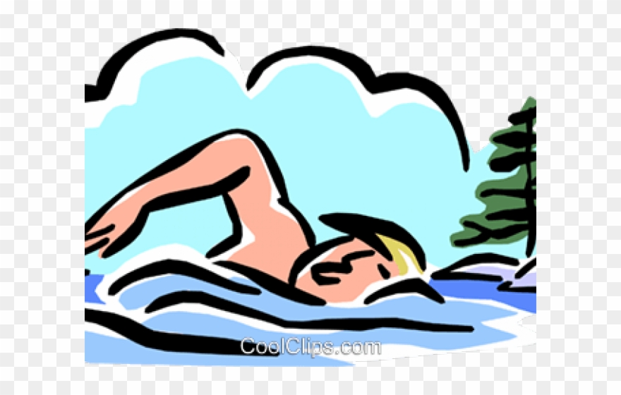 Swimming In Lake Clipart - Png Download