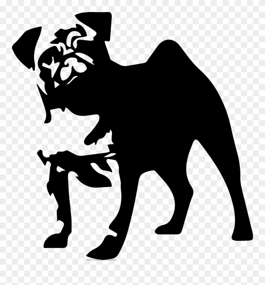 Home Coffee The Laughing Pug - Pug Black And White Png Clipart