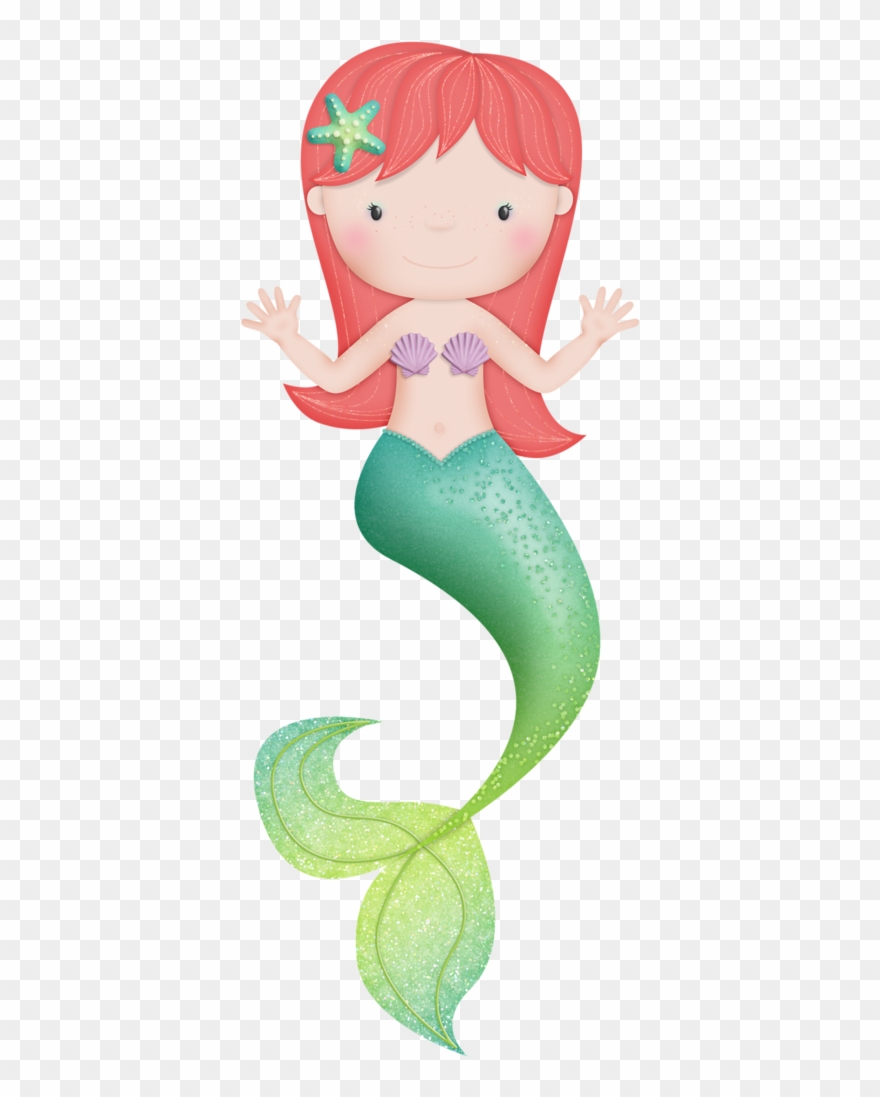 Mermaids - Mermaid Baby Png Clipart