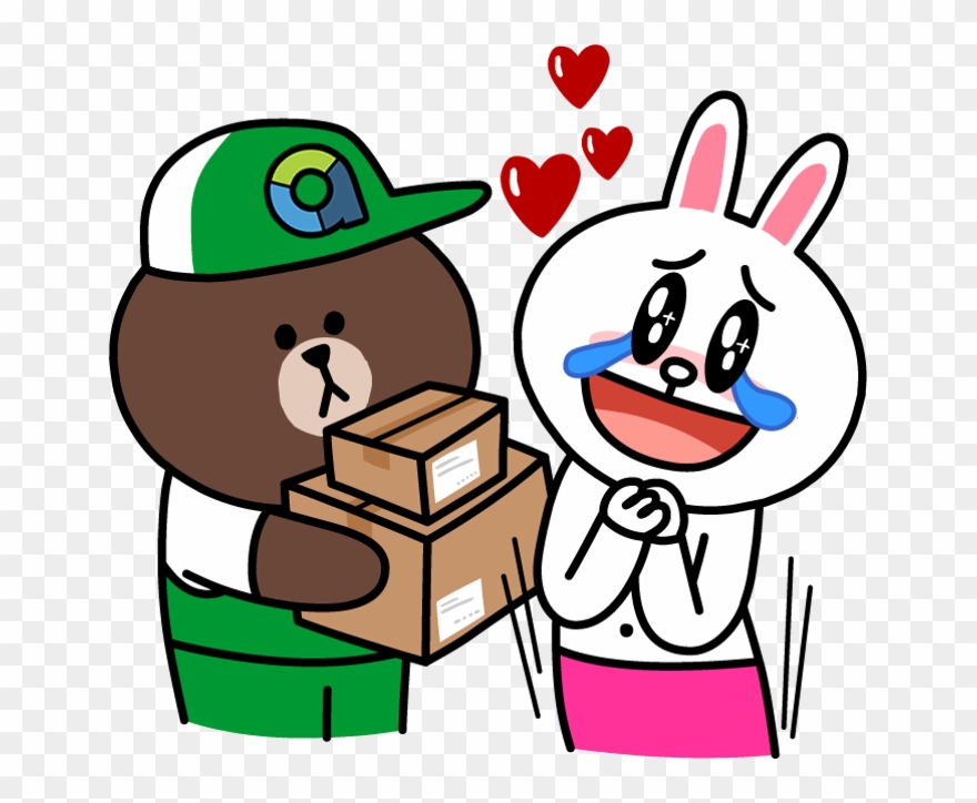 Acommerce Delivery Bear Line Sticker - Acommerce Line Clipart