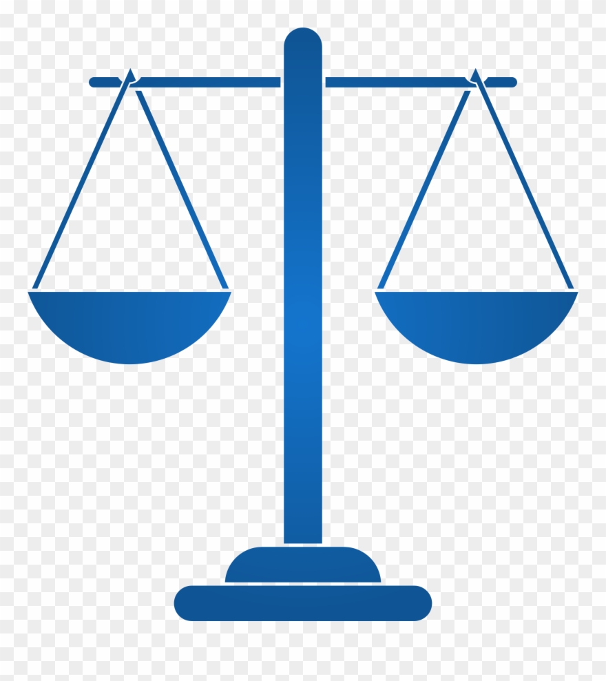 Sun Lilly Justice Scales - Blue Justice Scales Png Clipart