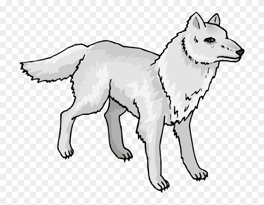 Animated Wolves Cliparts - Arctic Wolf Clipart - Png Download